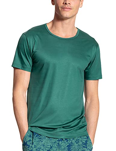 Calida Herren 100% Nature T-Shirt Pyjamaoberteil, Marsh Green, 50(M) von CALIDA