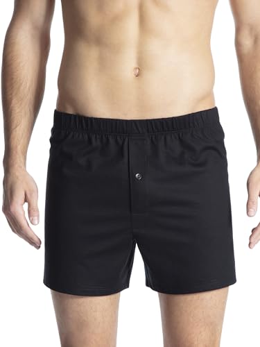 CALIDA Cotton Code Jersey-Boxershorts mit Eingriff Herren, mit stoffbezogenem Gummizugbund von CALIDA
