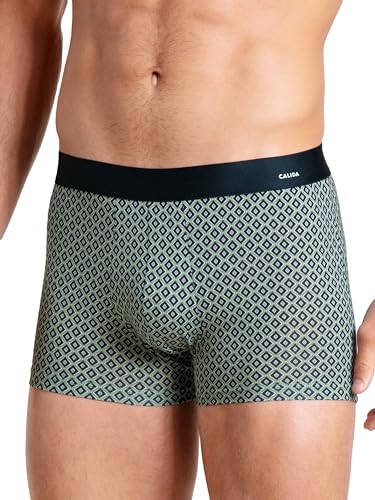 Calida Herren Cotton Code Design Boxershorts, iris Green, 50 von CALIDA