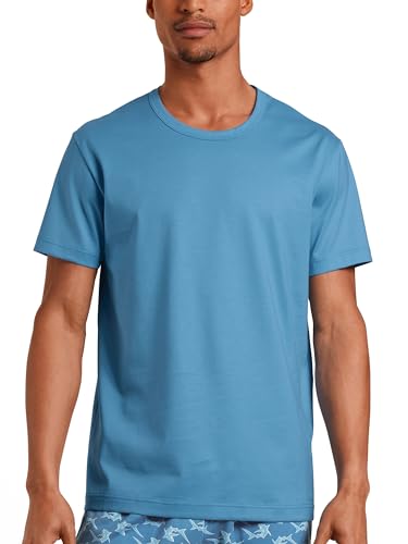 Calida Herren RMX Sleep Weekend T-Shirt, azurit Blue, 50 von CALIDA