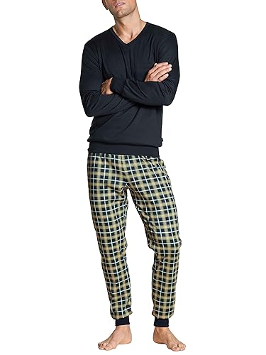 Calida Herren Relax Comfy Pyjamaset, Dark Sapphire, 56 von CALIDA