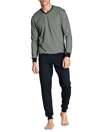 Calida Herren Relax Imprint Pyjamaset, Loden Frost, 56 von CALIDA