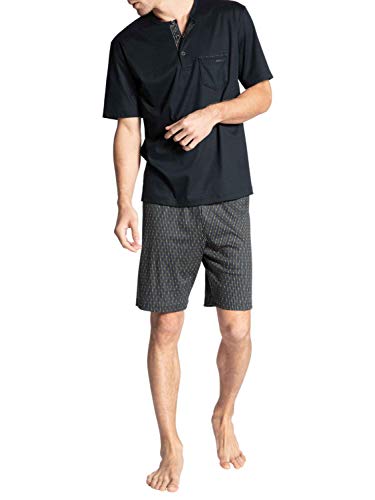 Calida Herren Relax Selected 4 Pyjamaset, Dark Sapphire, 46-48 von CALIDA