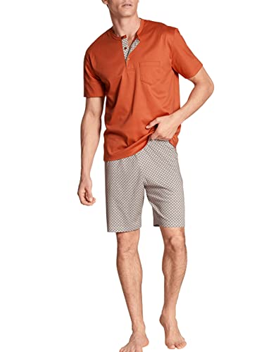 Calida Herren Relax Selected Pyjamaset, Mandarine orange, 50 von CALIDA