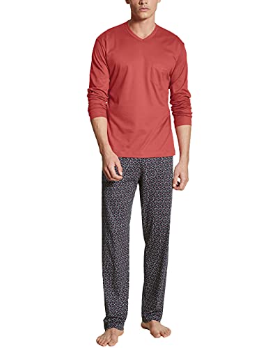 Calida Herren Relax Streamline 3 Pyjamaset, Berry Red, 46-48 von CALIDA