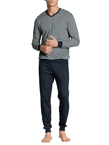 Calida Herren Relax Streamline Pyjamaset, deep Teal, 50 von CALIDA