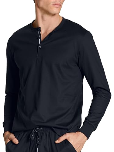 Calida Herren RMX Sleep Shirt Langarm, Dark Sapphire, 52-54 von CALIDA