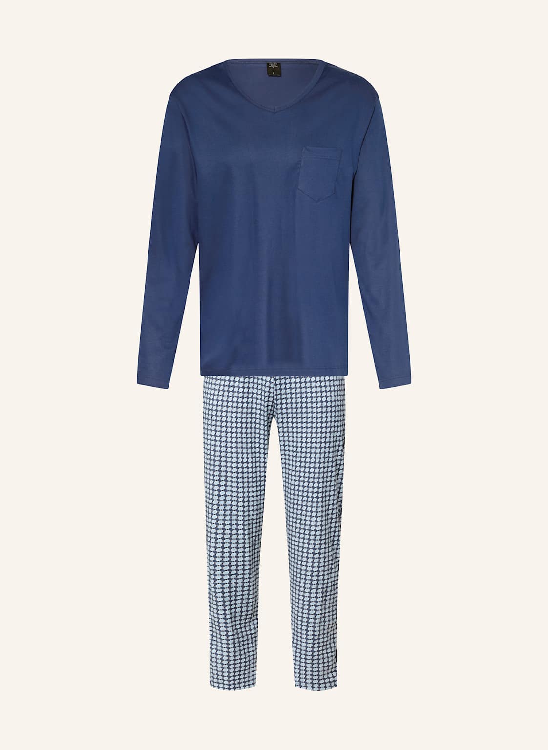 Calida Schlafanzug Relax Streamline 2 blau von CALIDA