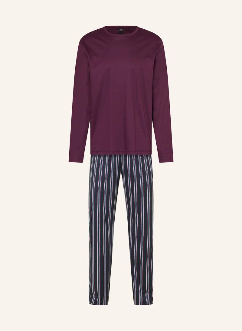 Calida Schlafanzug Relax Streamline 3 rot von CALIDA