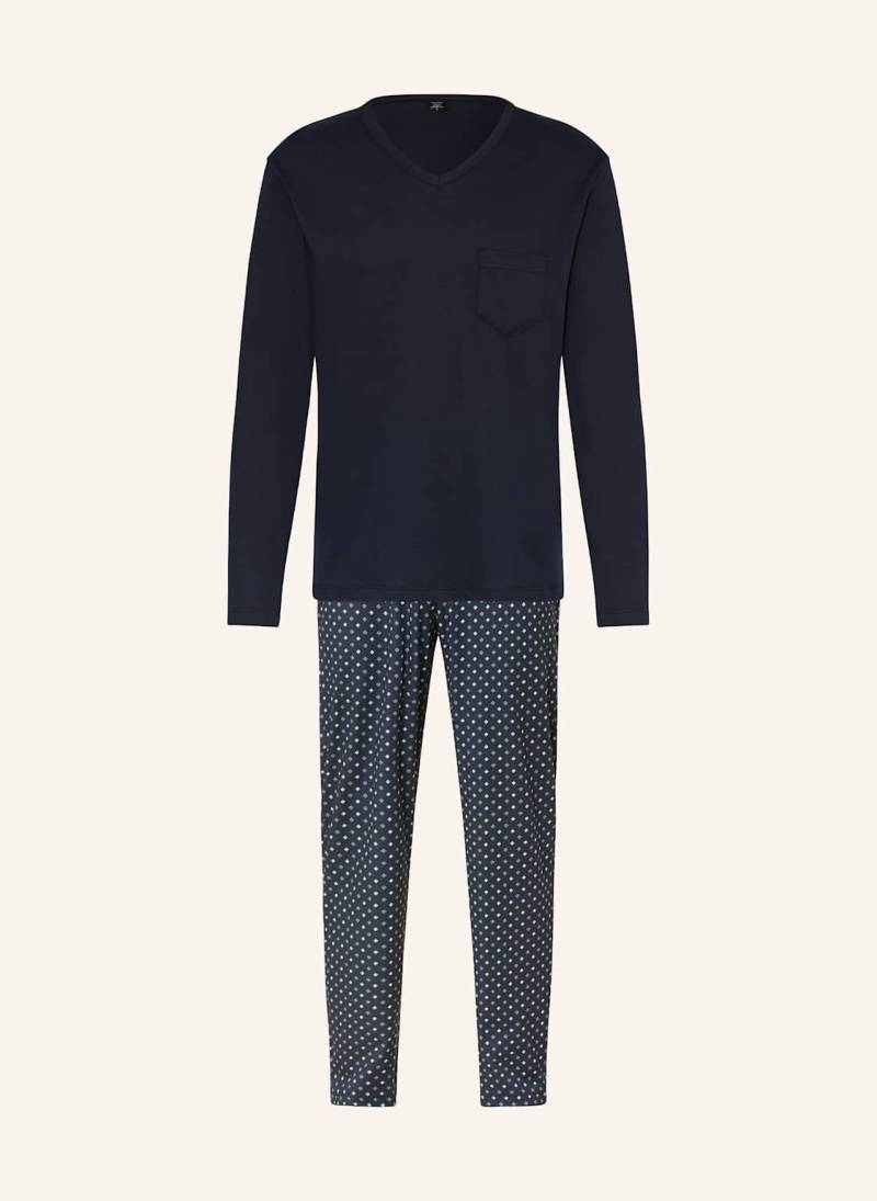 Calida Schlafanzug Relax Streamline blau von CALIDA