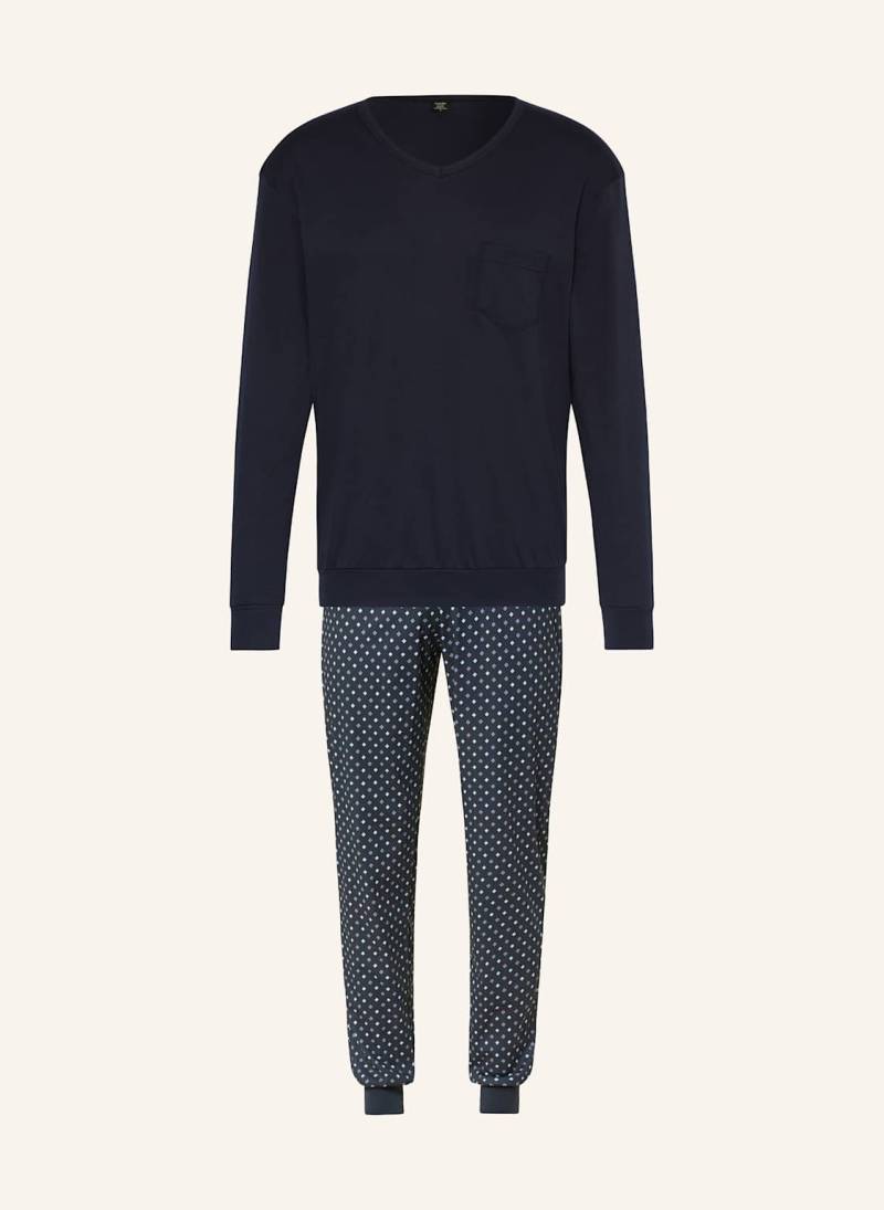 Calida Schlafanzug Relax Streamline blau von CALIDA