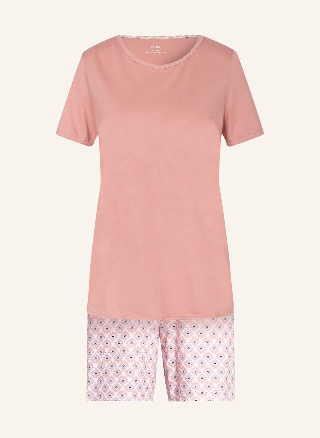 Calida Shorty-Schlafanzug Lovely Nights rosa von CALIDA
