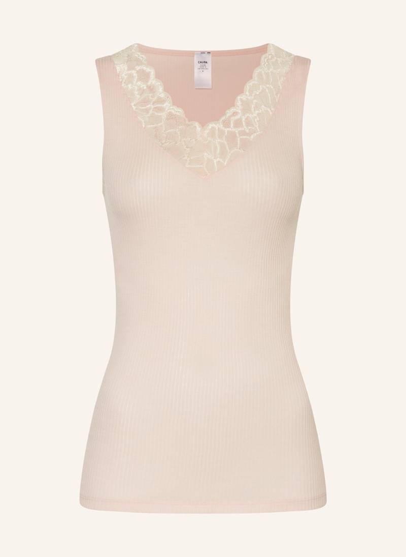 Calida Top Silky Wool Joy Aus Merinowolle Mit Seide rosa von CALIDA