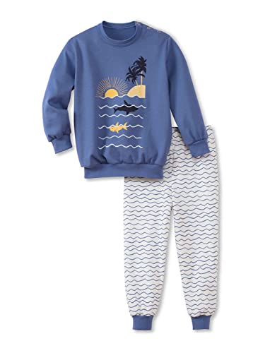 Calida Unisex Toddlers Wave Pyjamaset, Marine Water Blue, 92 von CALIDA