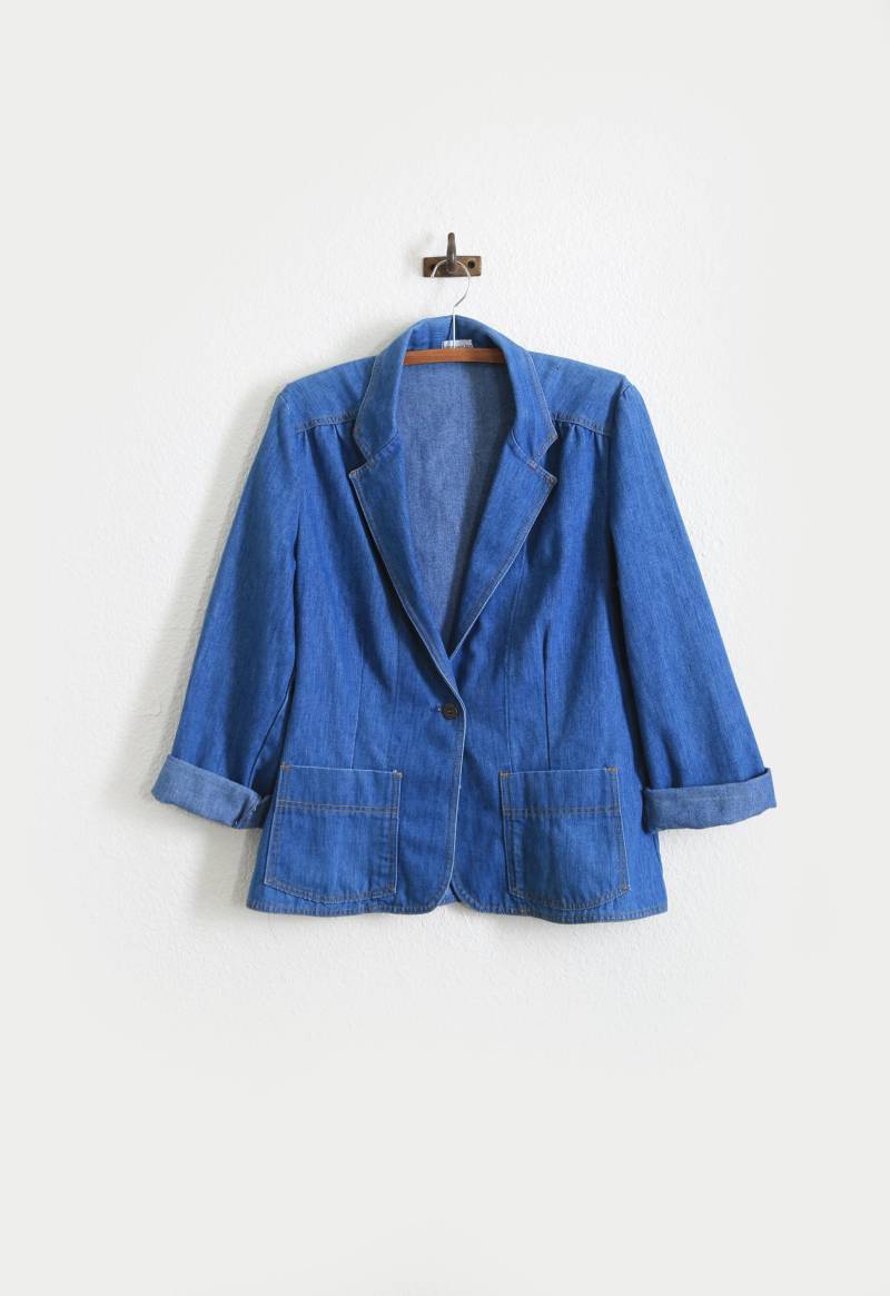 70Er Jahre Levis Jeans-Blazer von CALIVINTAGEUSA