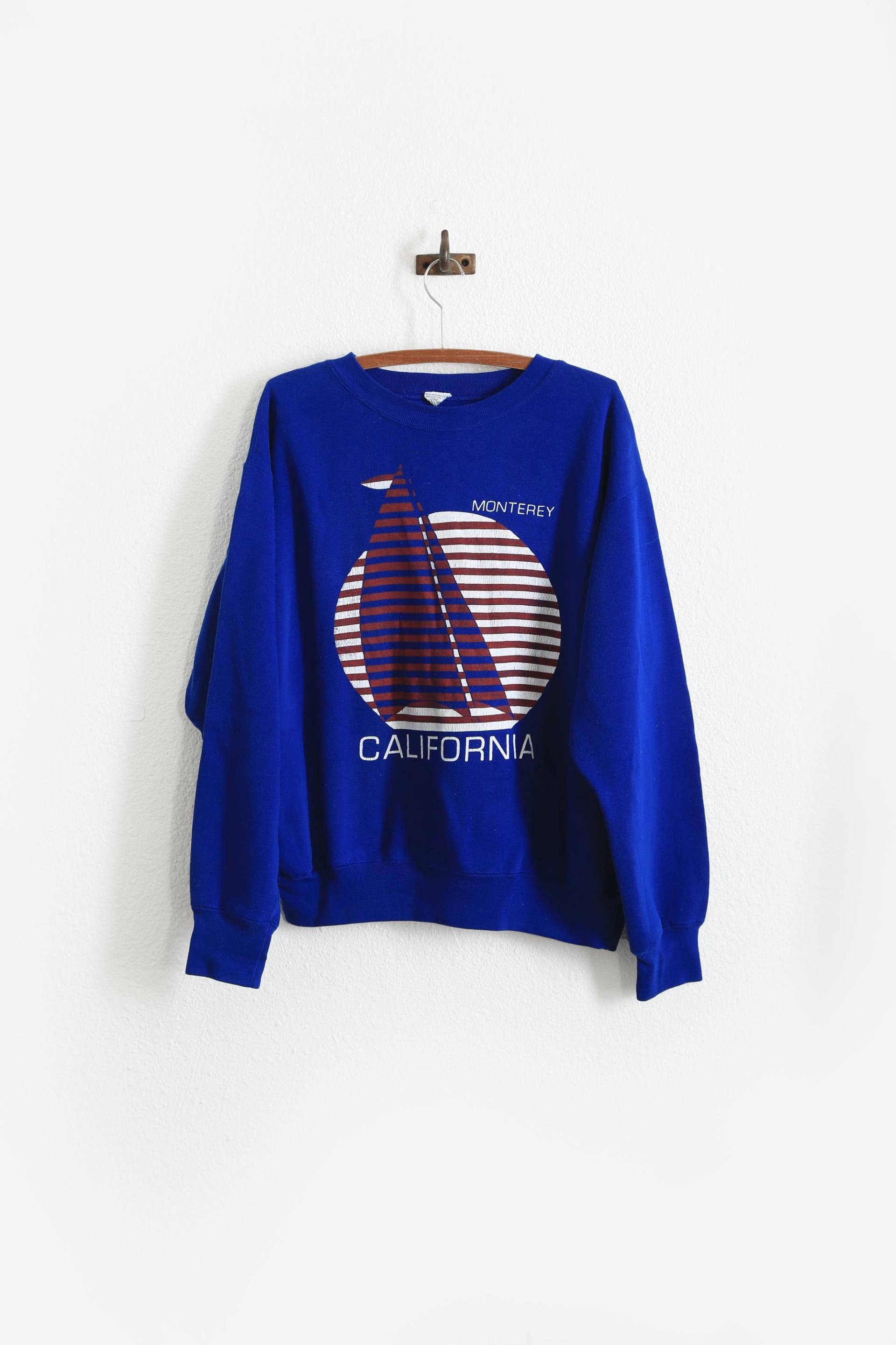 Vintage 90Er Jahre Monterey California Nautical Segelboot Sweatshirt Vintage 90Er Jahre Monterey California Nautical Segelboot Sweatshirt von CALIVINTAGEUSA