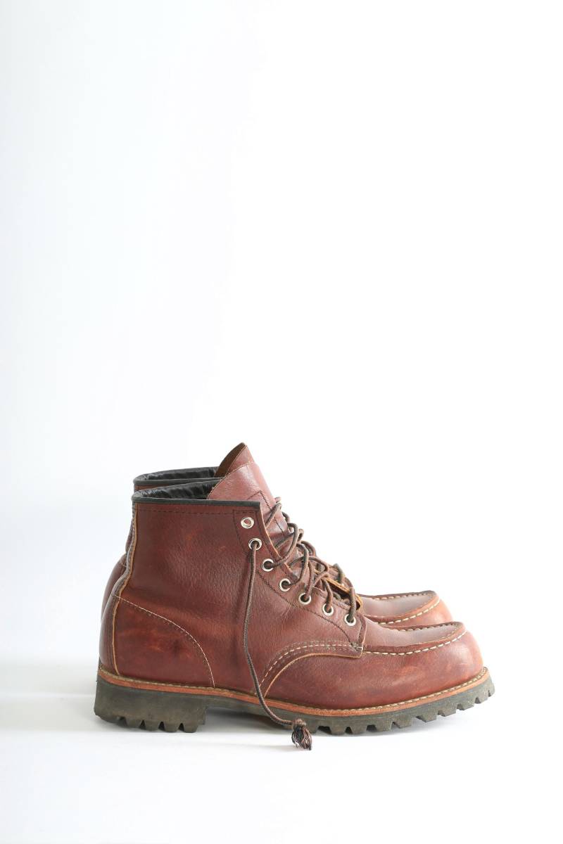 Vintage Red Wings 8146 Roughneck 6-Inch Braune Leder Heritage Boots Made in Usa Herren Arbeitsstiefel Gr. 9 von CALIVINTAGEUSA