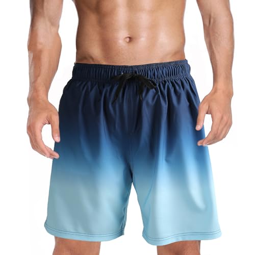 CALIYO Badehose Herren Atmungsaktive und Schnelltrocknend Badeshorts Schwimmshorts Herren Stylish Schwimmhose mit Meshfutter von CALIYO