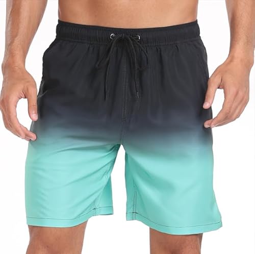 CALIYO Badehose Herren Atmungsaktive und Schnelltrocknend Badeshorts Schwimmshorts Herren Stylish Schwimmhose mit Meshfutter von CALIYO