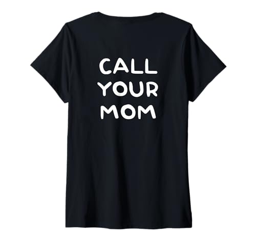 Damen CALL YOUR MOM - Love Mama MAMI #MOMLIFE MOM LIFE - Backprint T-Shirt mit V-Ausschnitt Damen CALL YOUR MOM - Love Mama MAMI #MOMLIFE MOM LIFE - Backprint T-Shirt mit V-Ausschnitt von CALL YOUR MOM X Ruf deine Mutter an - Mama Liebe