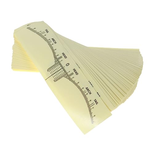 100 Stück Einweg Augenbrauen Aufkleber Selbstklebende Schablonen für Mikroblading und Augenbrauenformung Praktische Hilfsmittel für Präzise Augenbrauenvermessung und Gestaltung von CALLARON