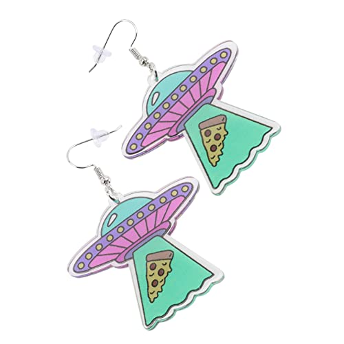 CALLARON Weltraum-ohrringe Ufo-ohrhänger Aus Kunststoff Seltsame Tropfenohrringe Für Frauen Und Mädchen Trendiger Ohrschmuck Für Partys Und Alltag CALLARON Weltraum-ohrringe Ufo-ohrhänger Aus Kunststoff Seltsame Tropfenohrringe Für Frauen Und Mädchen Trendiger Ohrschmuck Für Partys Und Alltag von CALLARON