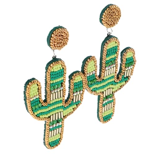 CALLARON Kaktus-perlenohrringe Für Frauen Handgefertigter Ohrschmuck Leicht Und Angenehm Künstlerisches Flair Für Boho-stil Zierliche Ohrringe Als Geschenkidee von CALLARON