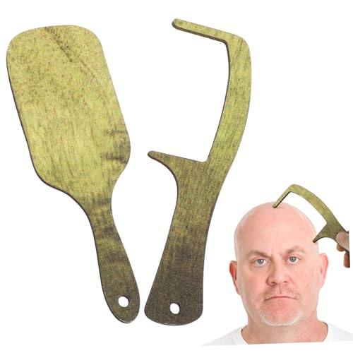 CALLARON Streichkamm Und Bürste Für Glatzköpfe Lustiges Mit Haarlosem Design Zahnloser Kamm Für Männer Humorvolle Unvergessliches Für Typen Mit Glatze von CALLARON