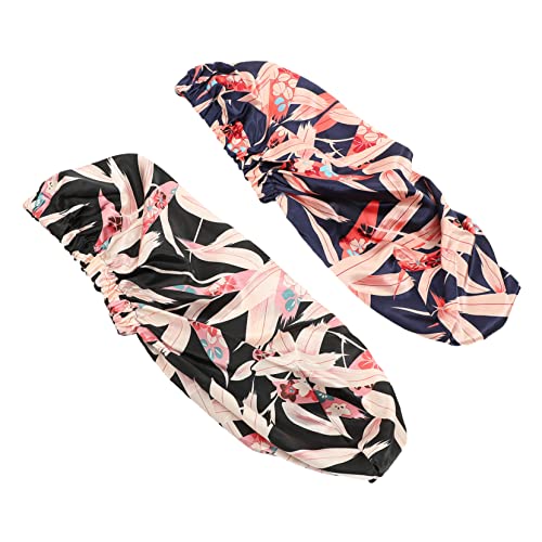 2 Stück Satin Haarkappen für Lange Haare Schlafhaube für Damen Haarschonend und Verstellbar für Lockige und Geflochtene Frisuren von CALLARON