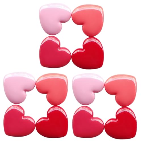 3 Sätze Herzförmige Leere Kosmetikdose Mit Spiegel Nachfüllbare Behälter Für Lippenstift Lippenbalsam Lidschatten Zufällige Farben Für Reisen Zufällige 4 Stücke * 3 von CALLARON