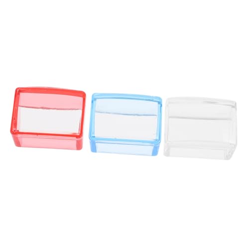 3 Sätze Teiliges Nail Art Stamping Kit Blauem und Pinkem Stempel für Nagelkunst mit Präzisen Mustern und Einfacher Anwendung von CALLARON