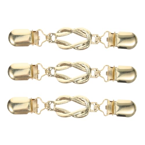 3 Stück Schal Cardigan Clips Vintage Pullover Verschluss – Pullover Schal Clips – Retro Cardigan Kragen Hemd Brosche Für Kleider Schals Und Umhänge von CALLARON