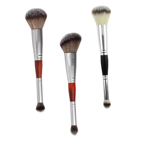 CALLARON Lidschattenpinsel 3 Stücke Doppelkopf Make Up für Präzise Anwendung Kosmetikzubehör für Lidschatten von CALLARON