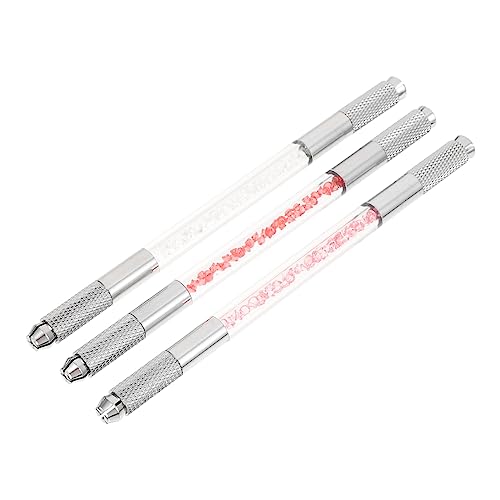 3 Stück Teiliges Wasserfester Augenbrauenstift mit Multifunktionales Kristallwerkzeug für Augenbrauen Design und Microblading für Makeup Profis und Anfänger von CALLARON