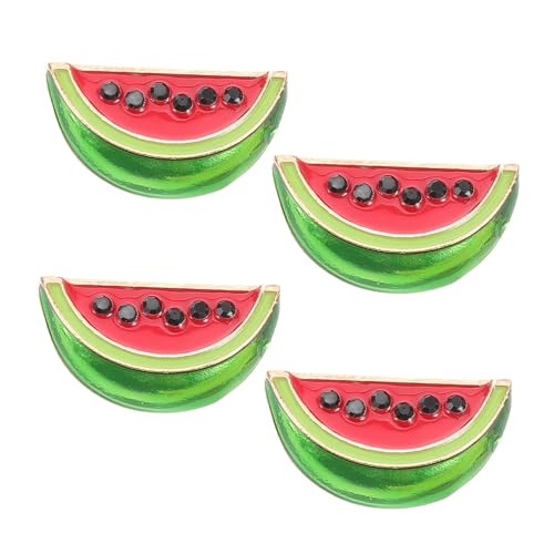 CALLARON Wassermelonenbrosche 4 Stücke Cartoon Anstecknadel für Damen Metall Broschenclip für Pullover Schal und Kragen Niedliches Wassermelonen Design Dekorative Kleidungsaccessoires CALLARON Wassermelonenbrosche 4 Stücke Cartoon Anstecknadel für Damen Metall Broschenclip für Pullover Schal und Kragen Niedliches Wassermelonen Design Dekorative Kleidungsaccessoires von CALLARON