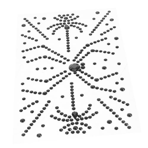 CALLARON 1blatt Retro Halloween Gesichtsglitzer Aufkleber Selbstklebende Rhinestone Juwelen Für Erwachsene Für Festivals Und Bühnenaufführungen Hautfreundlich Und Einfach Anzubringen von CALLARON