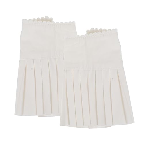 CALLARON 1 Gefälschte Ärmel Hemdmanschetten Falsche Manschetten Handgelenkmanschetten Für Frauen Hemd Gefälschte Manschetten Selber Machen Kostüm Manschetten Weiß Chiffon von CALLARON