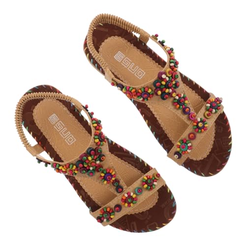 CALLARON 1 Paar Boho-strandschuhe: Strandsandalen Für Die Freizeit – Damen-sommersandalen, Flache Schuhe Für Urlaub Und Outdoor CALLARON 1 Paar Boho-strandschuhe: Strandsandalen Für Die Freizeit – Damen-sommersandalen, Flache Schuhe Für Urlaub Und Outdoor von CALLARON