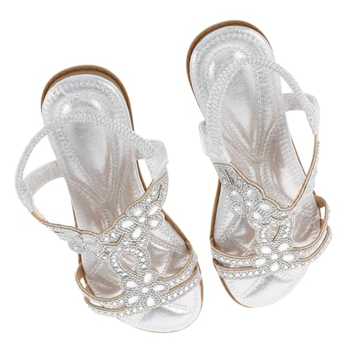CALLARON 1 Paar Damen-sandalen Mit Strasssteinen: Glitzernde Sommerschuhe Mit Schmucksteinen – Bling-fashion-sandalen – Bequeme Schuhe Zum Einkaufen Und Reisen, Größe: 39 von CALLARON