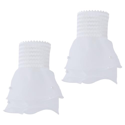 CALLARON 1 Paar Handgelenkhandschuhe Damen elegant hochzeitslaken schlüpfeier hochzeitsdirndl charms Teeparty-Handschuhe Frauen Halskette Gothic Armstulpen für Damen Kostümzubehör Stoff von CALLARON