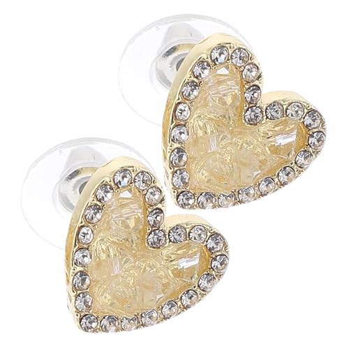 CALLARON 1 Paar Lünette Nieten Herz-ohrstecker Kette Ringe Einfädler Abschlussball Kronleuchter Zierliche Ohrstecker Für Damen Armbänder Schmuck Gold Liebe Armreifen Baumeln Zucht Legierung CALLARON 1 Paar Lünette Nieten Herz-ohrstecker Kette Ringe Einfädler Abschlussball Kronleuchter Zierliche Ohrstecker Für Damen Armbänder Schmuck Gold Liebe Armreifen Baumeln Zucht Legierung von CALLARON