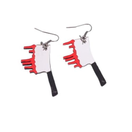 CALLARON 1 Paar Lustige Ohrringe im Schnittdesign Schmuckdekoration für Frauen Leicht und Tragbar für Partys und Halloween von CALLARON