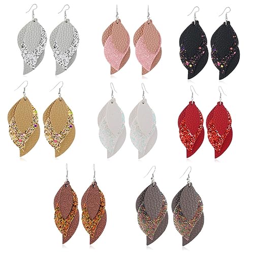 CALLARON Fashion Jewellery Shop Ohrringe mit Pailletten Leder Ohrhänger Ohrhänger für Frauen Geburtstag CALLARON Fashion Jewellery Shop Ohrringe mit Pailletten Leder Ohrhänger Ohrhänger für Frauen Geburtstag von CALLARON