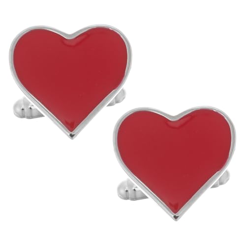 CALLARON 1 Paar Valentins Liebes Manschettenknöpfe Herz Manschettenknöpfe Für Männer Herz Manschettenknöpfe Für Partys Herz Manschettenknöpfe Für Formelle Kleidung Herz CALLARON 1 Paar Valentins Liebes Manschettenknöpfe Herz Manschettenknöpfe Für Männer Herz Manschettenknöpfe Für Partys Herz Manschettenknöpfe Für Formelle Kleidung Herz von CALLARON