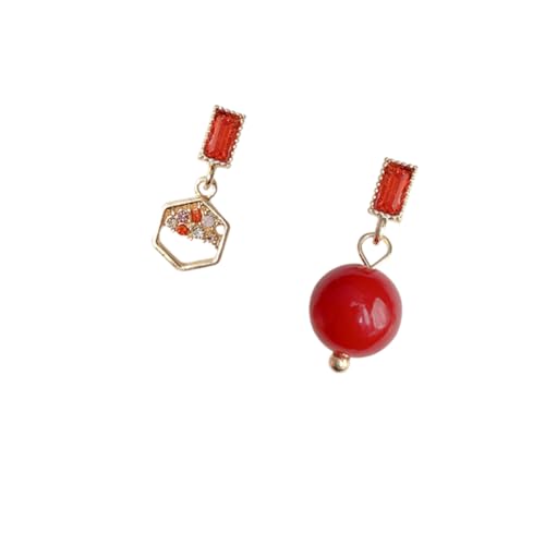 CALLARON 1 Paar Vintage Ohrringe Damen Ohrhänger mit Feinem Design Rote Dangle Ohrringe für Besondere Anlässe für an Freunde und Familie Hochwertige Elektroplattierung für Angenehmes CALLARON 1 Paar Vintage Ohrringe Damen Ohrhänger mit Feinem Design Rote Dangle Ohrringe für Besondere Anlässe für an Freunde und Familie Hochwertige Elektroplattierung für Angenehmes von CALLARON