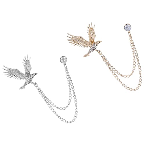 CALLARON 1 Satz Adler Quastenbrosche Cartoon-kragenbrosche Broschen Adler-kettenbrosche Tierhalsband Nieten Trachtenbrosche Men Accessories Kleidungsbrosche Hemdabzeichen Strasssteine 2st CALLARON 1 Satz Adler Quastenbrosche Cartoon-kragenbrosche Broschen Adler-kettenbrosche Tierhalsband Nieten Trachtenbrosche Men Accessories Kleidungsbrosche Hemdabzeichen Strasssteine 2st von CALLARON