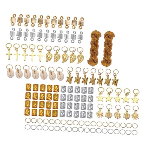 CALLARON 1 Satz Haarschmuck für Zöpfe Metallische Haaraccessoires Flechtzubehör für Dekorieren von Dreadlocks und Unterschiedlichen Frisuren Design für Einzigartigen Look von CALLARON