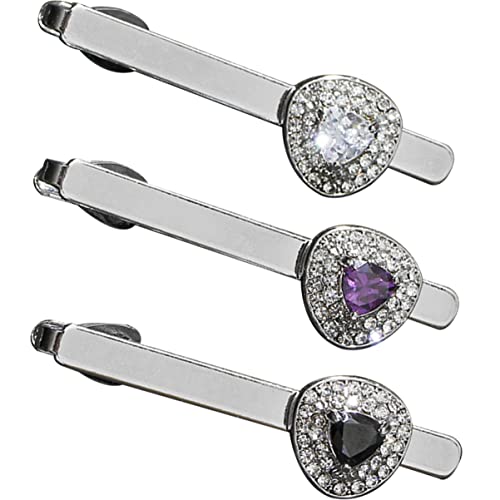 CALLARON 1 Satz Krawattenklammern Krawattenhalter Schmuckstein Krawattenklammer Bling Krawattenklammer Clip-krawatten Für Männer Kleiderclips Zum Anpassen Kleidung Cinch-clip Legierung 3st von CALLARON