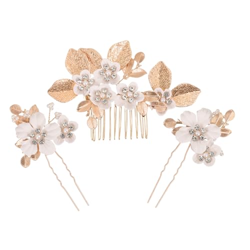 CALLARON Blumen-haarkamm Für Frauen Hochzeit Haarschmuck Mit Kammzähnen Haarnadeln Für Bräute Kopfschmuck Für Mädchen Zur Brautschmuck von CALLARON