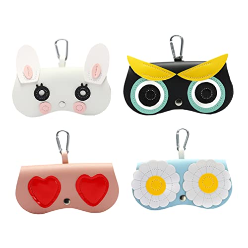 CALLARON 1 Satz Sonnenbrillen Aufbewahrungstaschen Tragbare Brillenbeutel Mit Haken Für Sicheren Schutz Und Stilvolle Organisation Von Brillen Für Reise Schule Und Büro 4 Stück von CALLARON